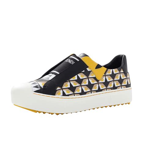 fendi black bug sneakers|Fendi black sneakers women's.